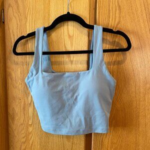 CRZ YOGA Butterlux Square NEck Built in Bra Tank, Sports Bra, Size S 4/6